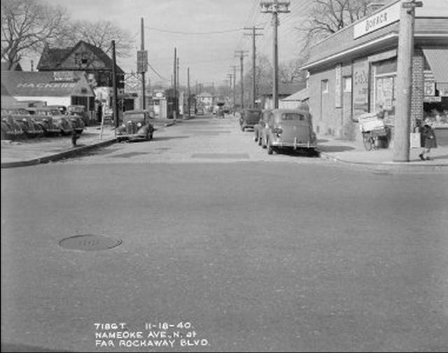 60512oldrock.jpeg "Nameoke Avenue, Far Rockaway Boulevard. November 18, 1940."
