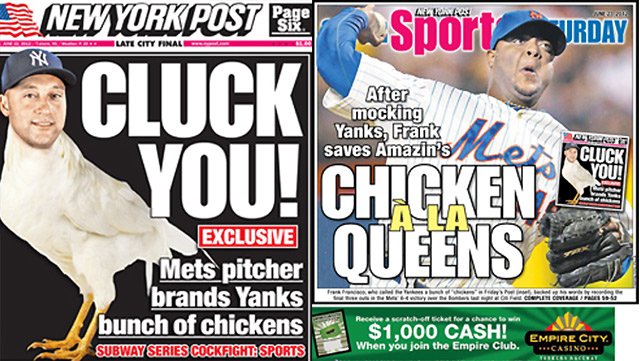 The NY Post has had fun with this one