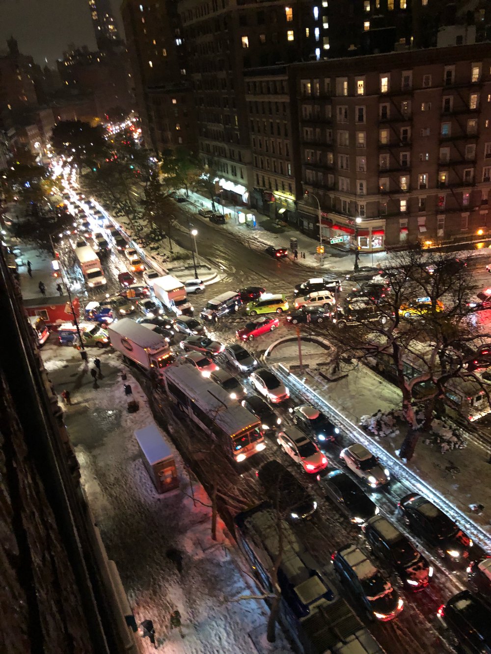 6361b4fc2image-from-ios-11-jpg.jpeg Clogged traffic on Broadway near 107th Street (Ben Yakas / Gothamist)