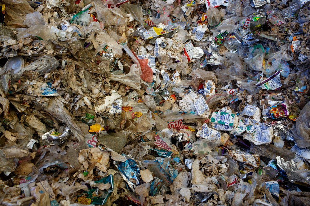65455592a032517compostdsny-15-jpg.jpeg Plastic bag waste after its trip through the DSNY's Tiger machine.</br>