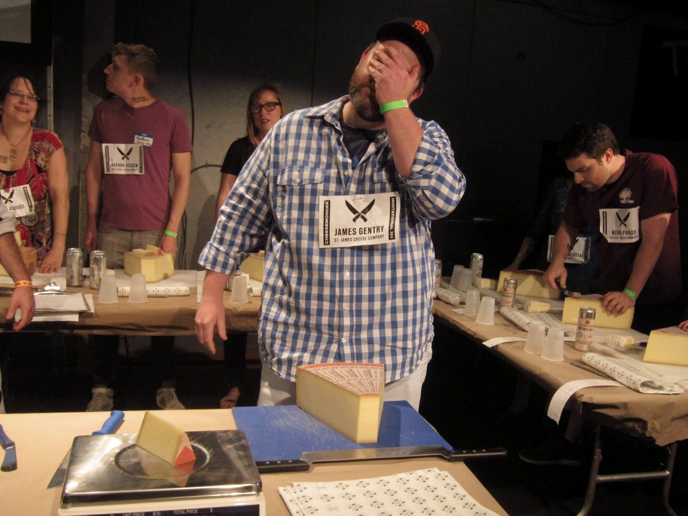 6915954dd.jpeg James Gentry of St James Cheese Company in New Orleans feels the sham of a bad cut<br>