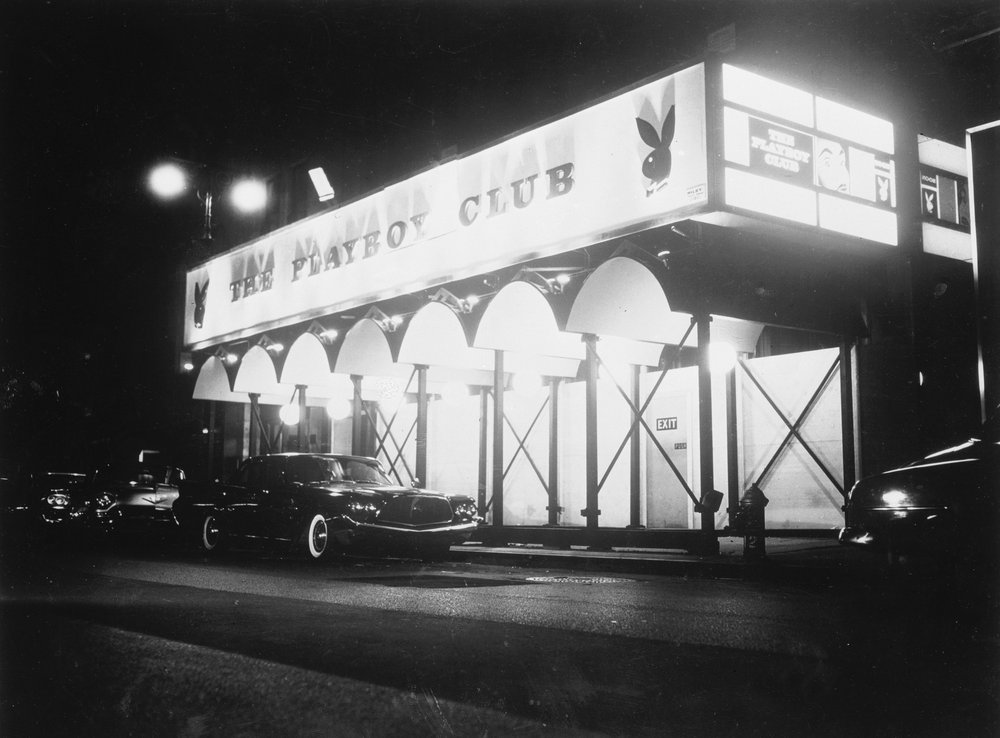 69711a5ea.jpeg "Exterior of Hugh Hefner's Playboy Club in Midtown. January 1962."