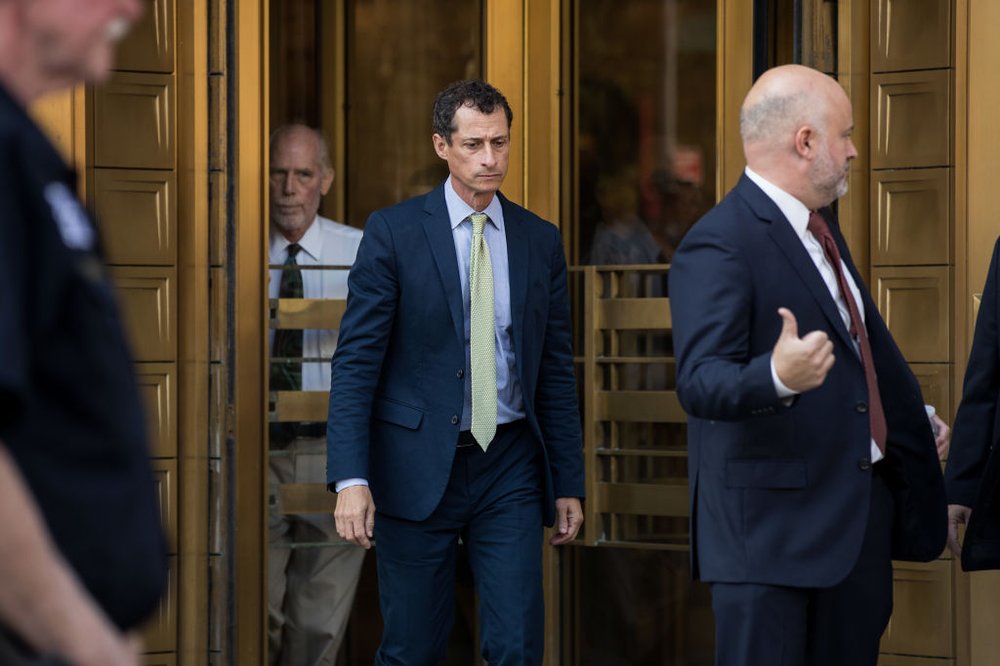 6ed2196d8gettyimages-853596406-jpg.jpeg Former Rep. Anthony Weiner leaves Manhattan Federal Court, September 25, 2017 (Getty Images)