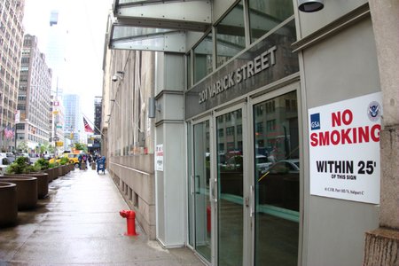 New York's Immigration Court is housed in this federal building on Varick Street in Manhattan.