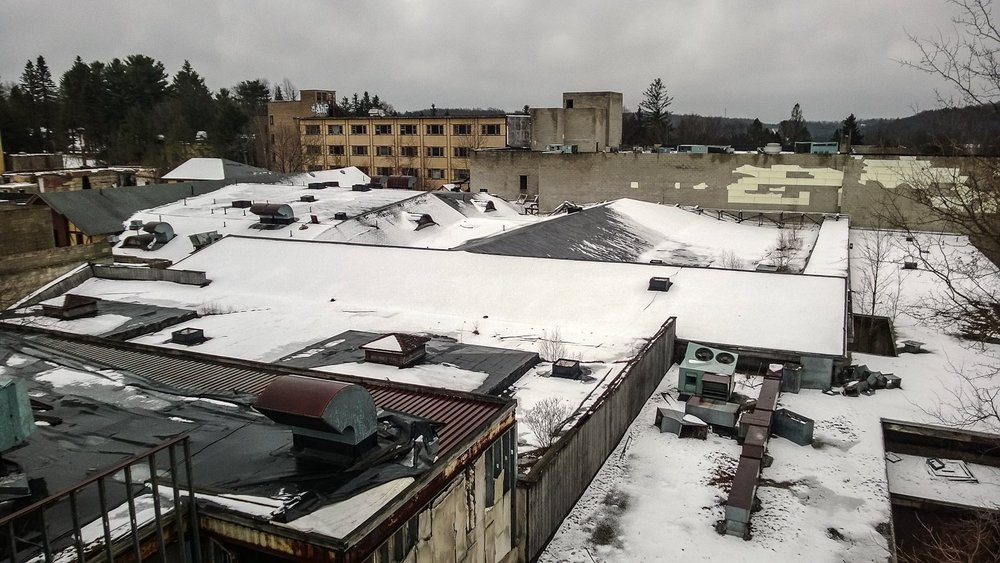 View from the roof of one of the hotels.