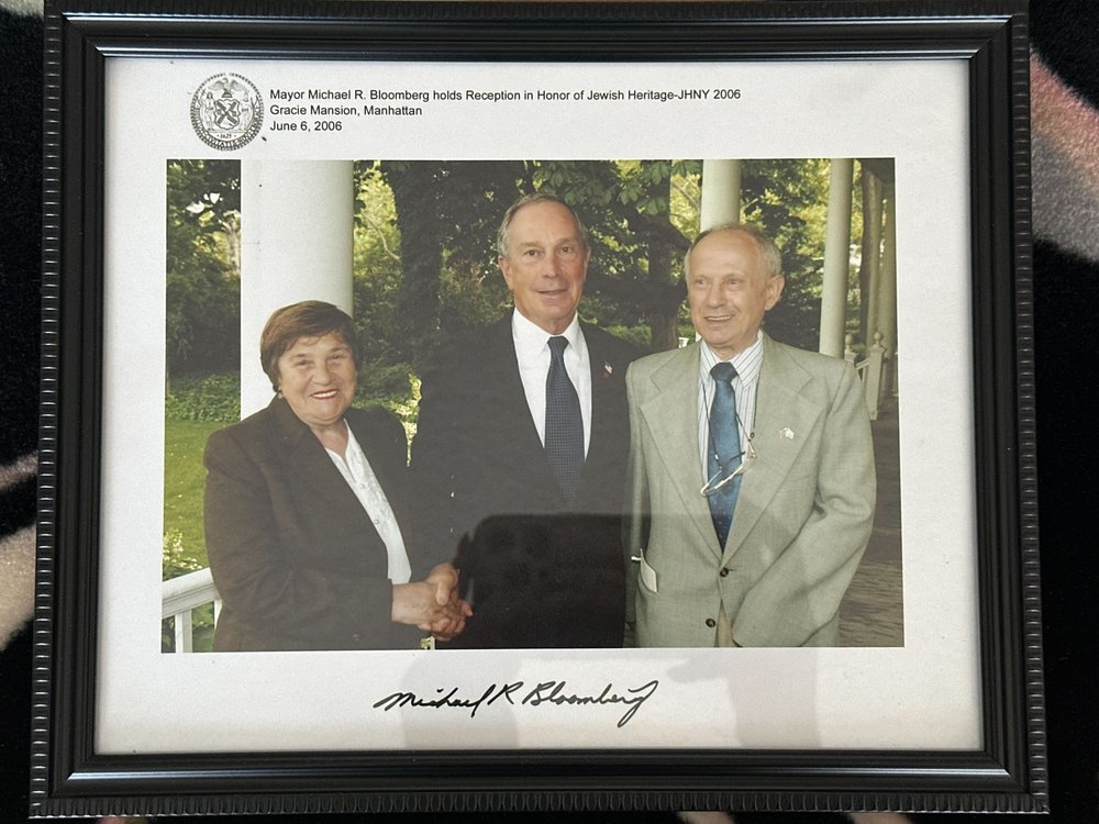 Mayya Gil with former Mayor Michael Bloomberg.