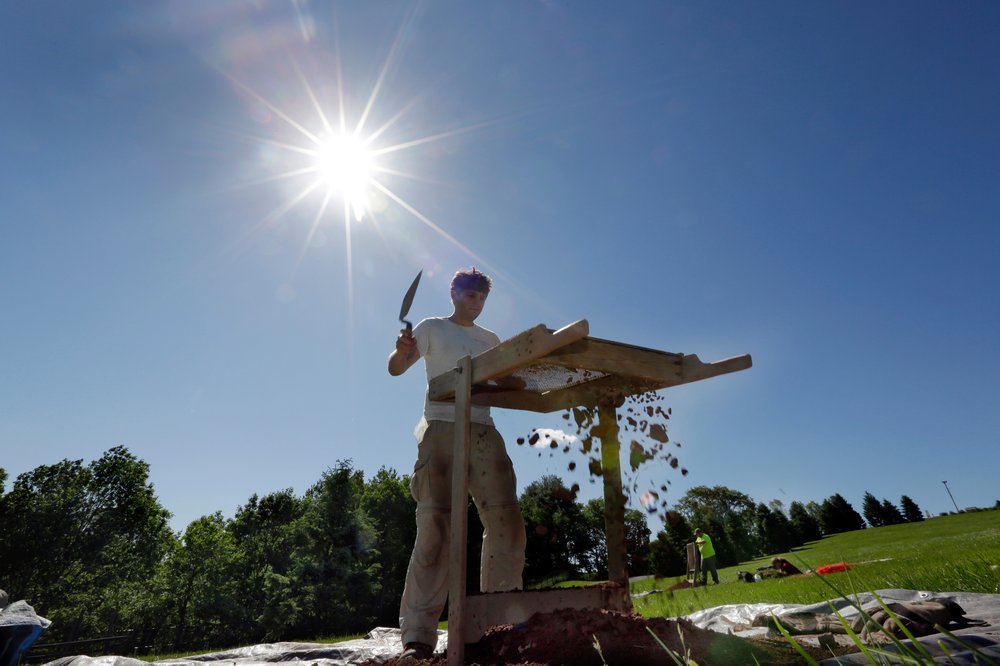 795402fcashutterstock_9723255i-jpg.jpeg Members of the Public Archaeology Facility at Binghamton University work at the site of the 1969 original Woodstock Music and Art Fair, in Bethel, N.Y. Information from the dig will help a museum plan interpretive walking routes in time for the concert's 50th anniversary next year (Richard Drew/AP/REX/Shutterstock)