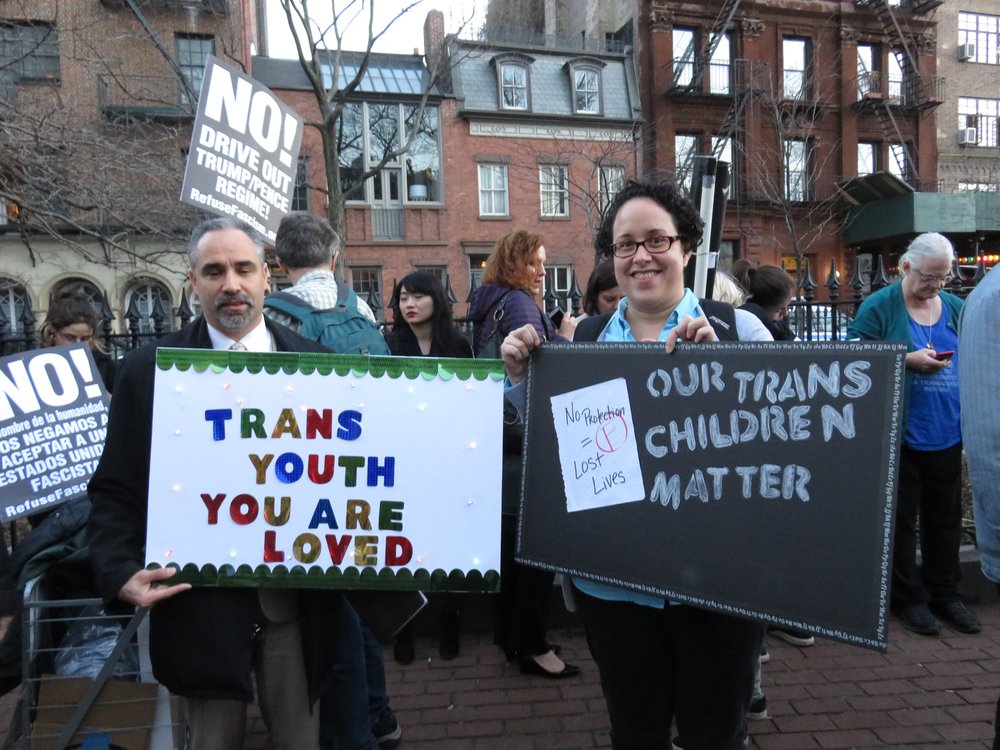 7c86c68e3img_0176-jpg.jpeg At the rally for transgender rights outside Stonewall, February 23, 2017 (David Brand / Gothamist)