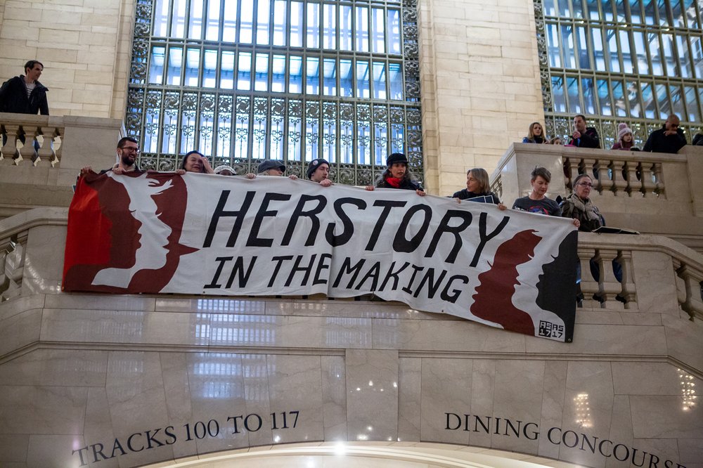 At the Non-March for Disabled Women in Grand Central Terminal (<a href="https://www.gretchenrobinette.com/">Gretchen Robinette</a> / Gothamist)