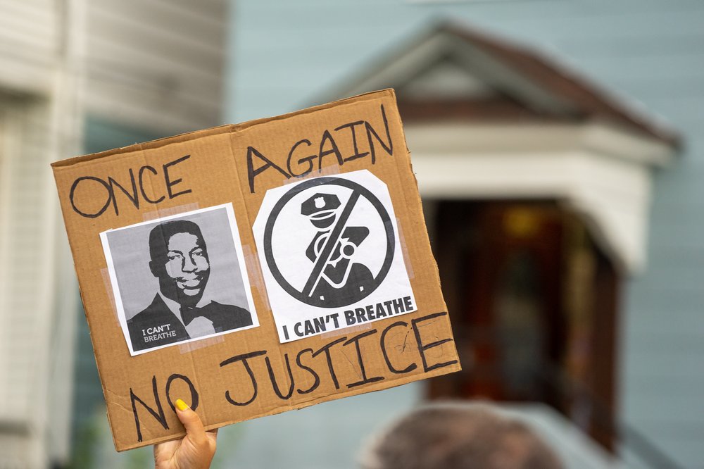 Protesters march on the fifth anniversary of Eric Garner's death<br>