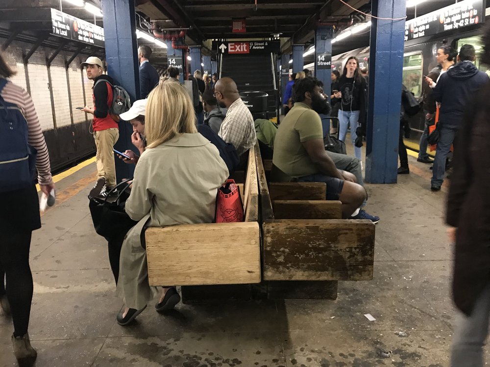 This is the Two-Face of benches!<br>