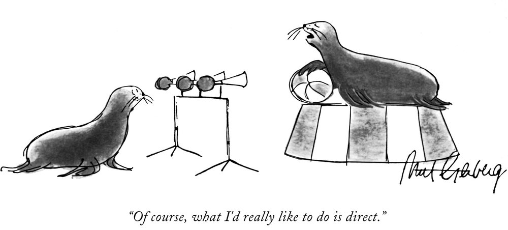 8a243bb8asealmort-jpg.jpeg Mort Gerberg, Of course, what I'd really like to do is direct, cartoon for the New Yorker, 1969<br/>