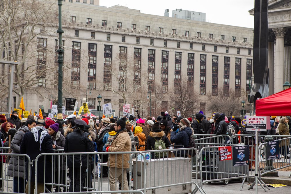 At Foley Square (<a href="https://www.gretchenrobinette.com/">Gretchen Robinette</a> / Gothamist)
