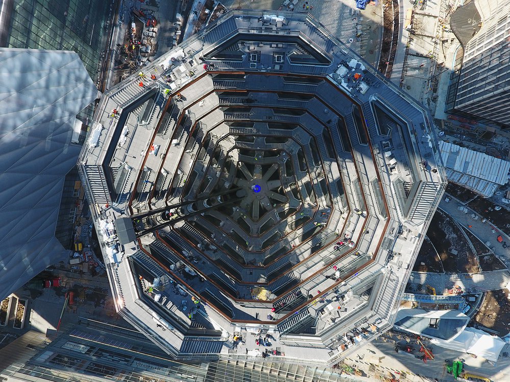 916a291c6dji_0409-jpg.jpeg The Vessel sits in the center of Hudson Yards (Jake Dobkin / Gothamist)