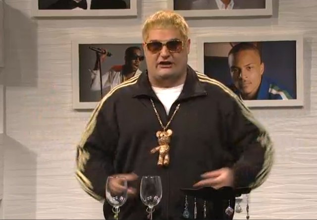 92312snl5.jpg Some very, very fashion-conscious rappers present their latest line, "Unstinkable."
