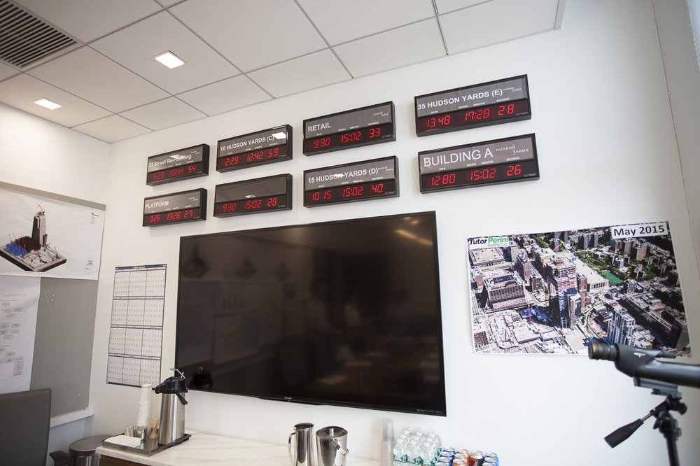 Inside their offices, the developers have countdown clocks tracking different parts of the site.  The Eastern Yard will begin opening to the public over the next few years, while the Western Yard will probably continue to be built until 2025ish.<br/>