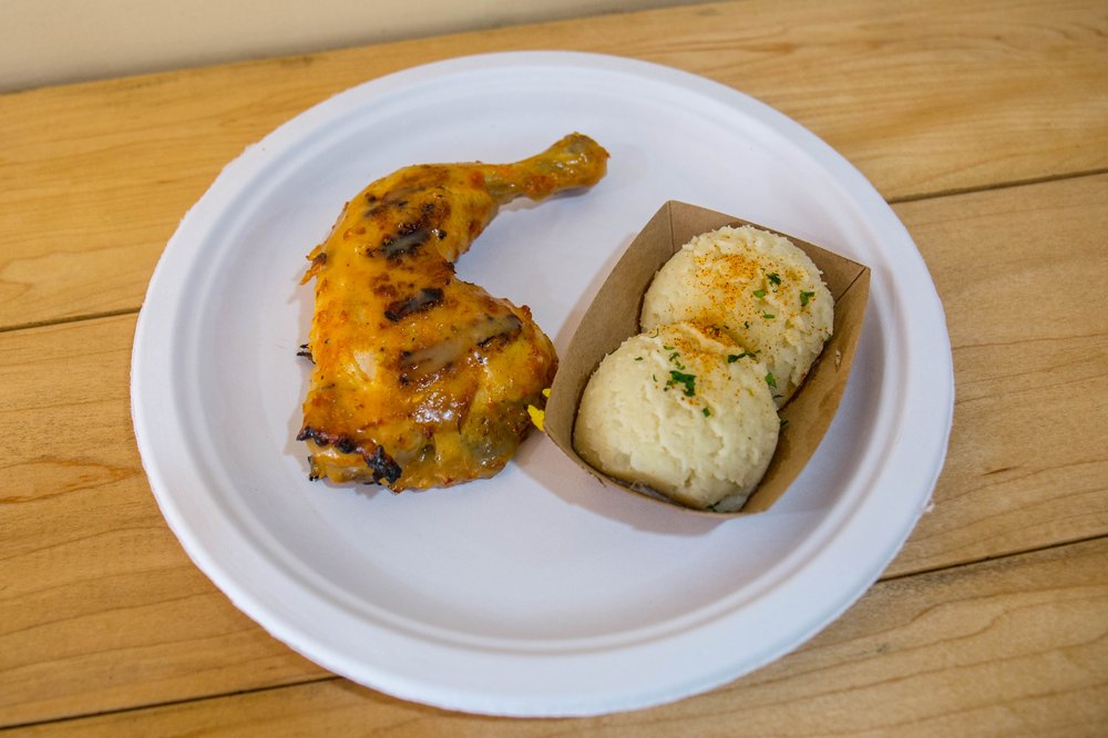 9d0fb7999peri-17-jpg.jpeg Quarter Chicken sauced with Lemon and Herb ($4.99) with Mashed Potatoes ($2.99)<br/>