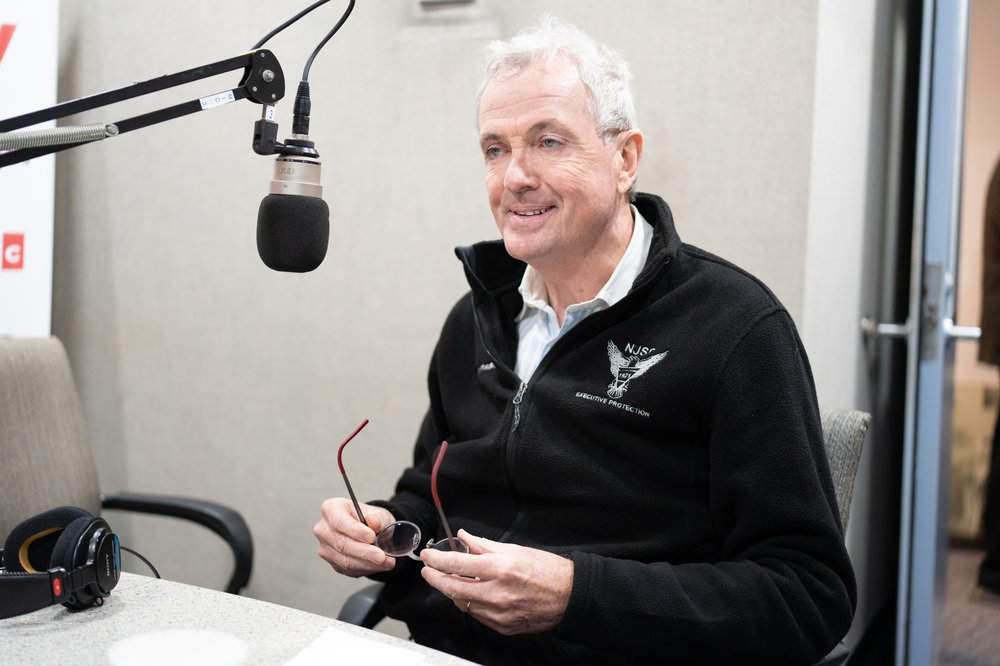 New Jersey Gov. Phil Murphy, here during the January edition of "Ask Governor Murphy," returns to WNYC's air for the call-in show Wednesday, March 22.