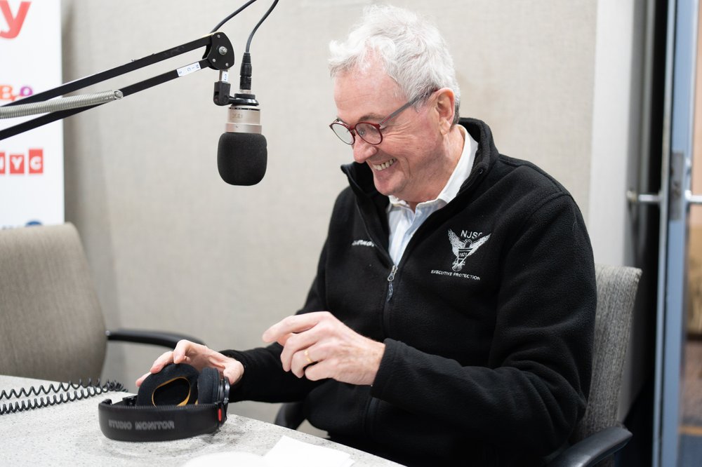 New Jersey Gov. Phil Murphy speaks with WNYC senior reporter Nancy Solomon for the January, 2022 edition of "Ask Governor Murphy's" at WBGO's studio in Newark.