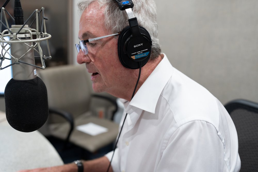 New Jersey Gov. Phil Murphy at WBGO Studios in Newark on August 30th, for "Ask Governor Murphy"