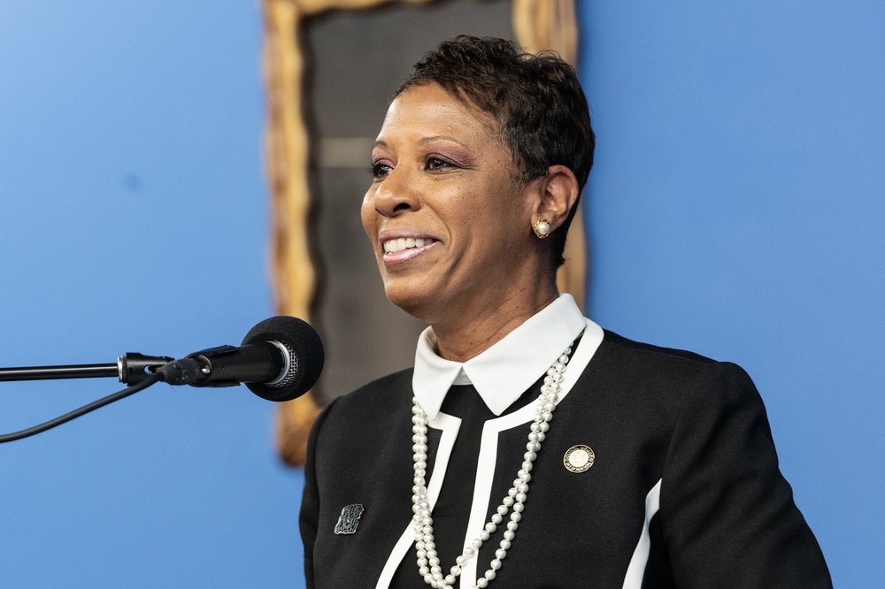 A photo of Council Speaker Adrienne Adams who will be out of office at the end of 2025.