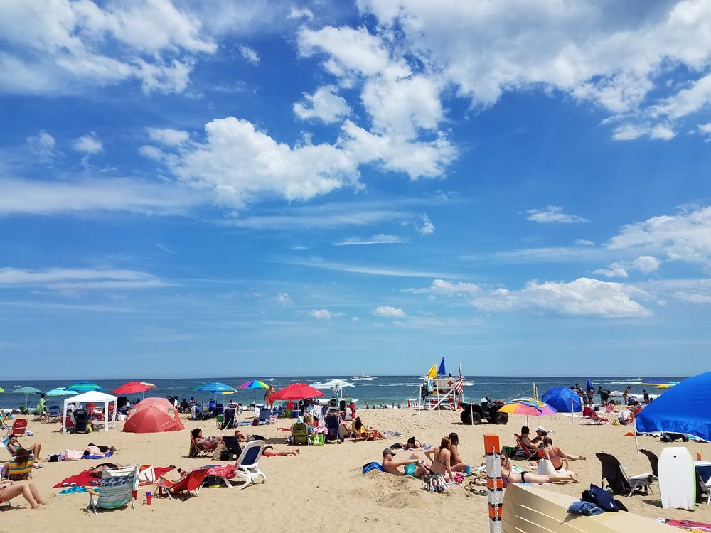 The beach at Asbury Park