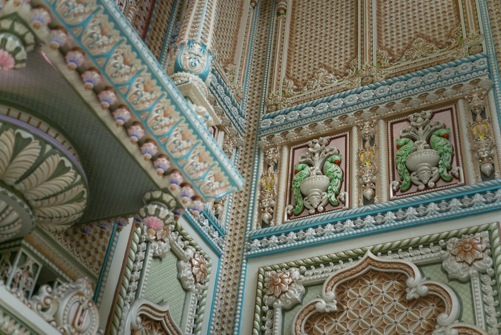 An ornate wall.