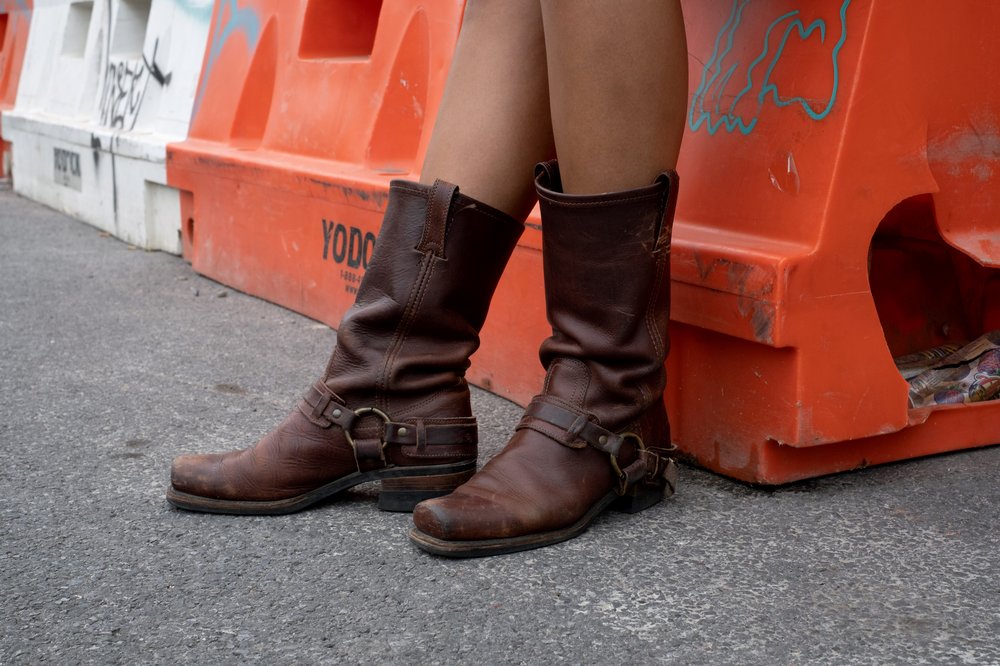 A pair of brown boots