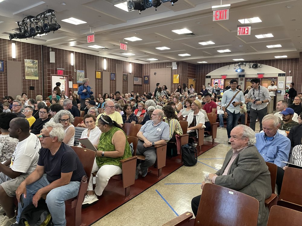 Jackson Heights, Queens, neighbors turned out in large numbers for a recent town hall meeting on e-bikes. Many neighbors said they feel unsafe using the 26-block open street on 34th Avenue because of traffic from e-bikes, mopeds and other motorized, two-wheeled vehicles.