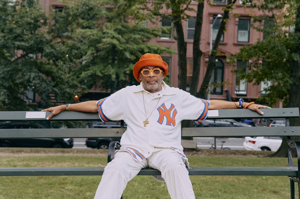 A man sits on a bench