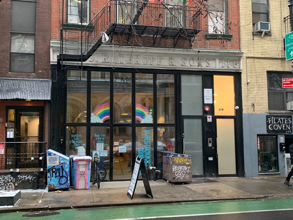 The exterior of a bookstore
