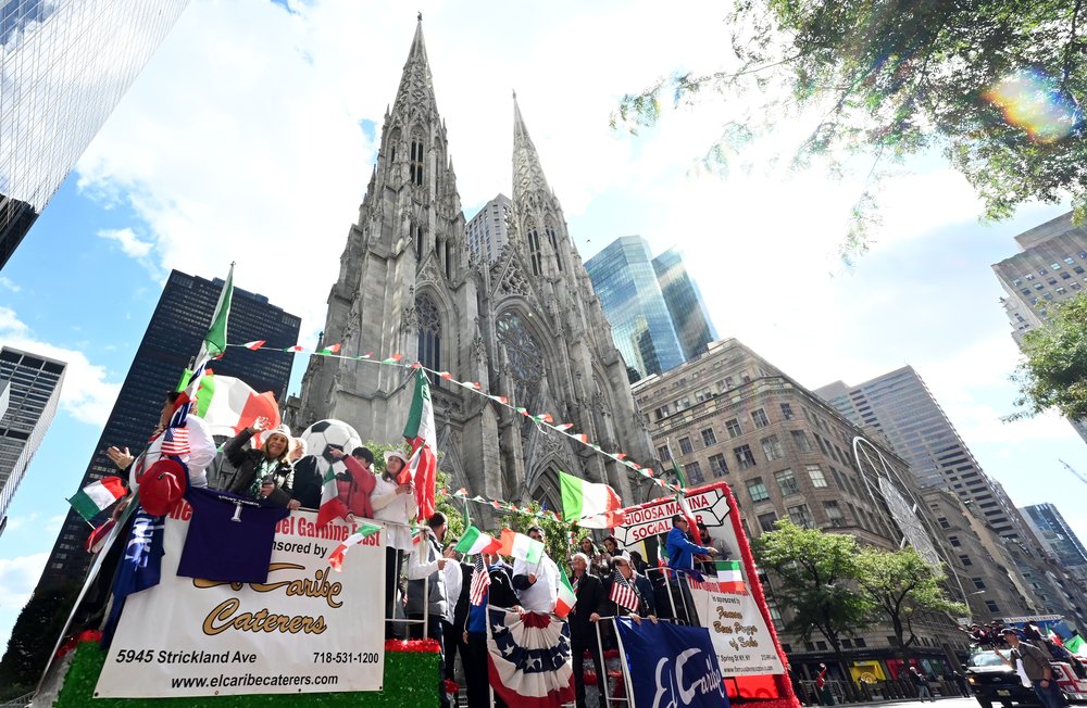 A photo of the 2023 Columbus Day Parade in New York City.