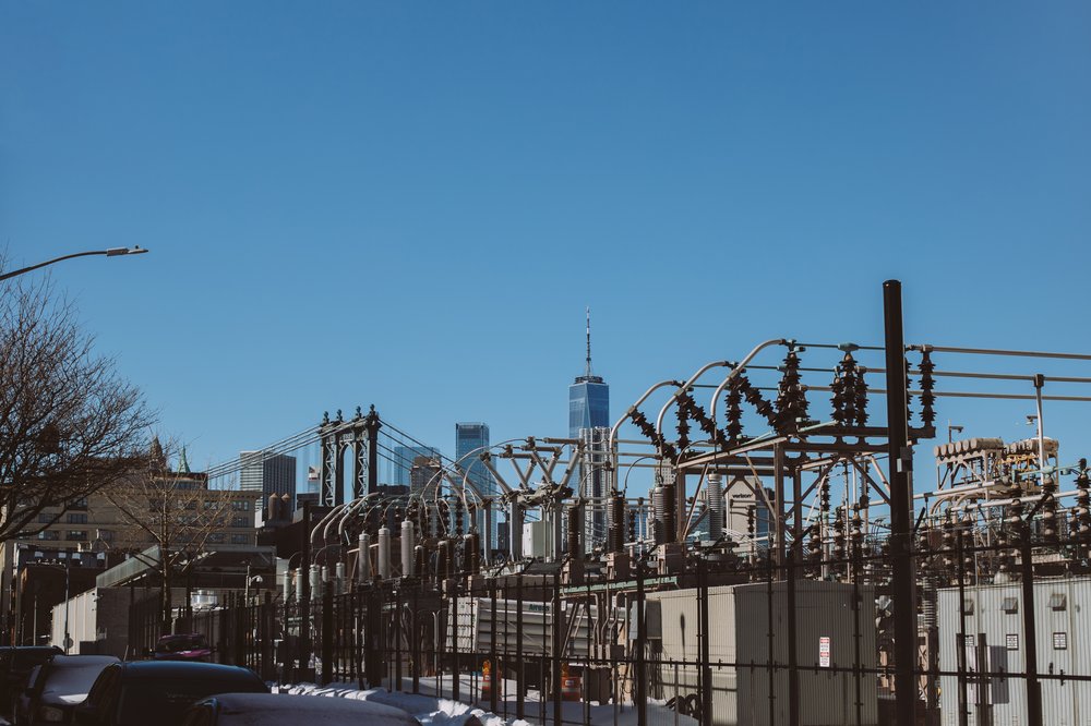 A photo of a Con Ed substation in Brooklyn