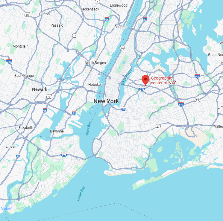 A map of the NYC metro area.
