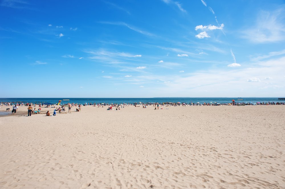 a white sandy beach