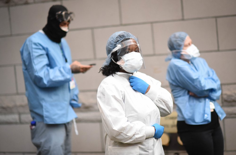 Health care worker at NYC Health + Hospitals/Coney Island, April 16th, 2020.
