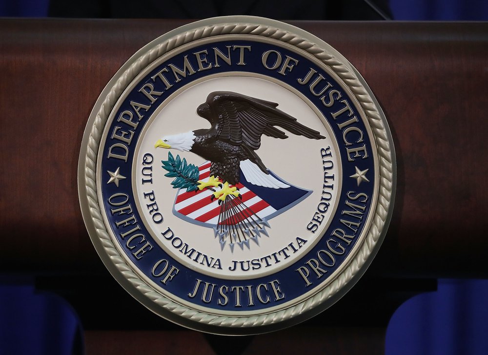 A stock image of the DOJ seal.