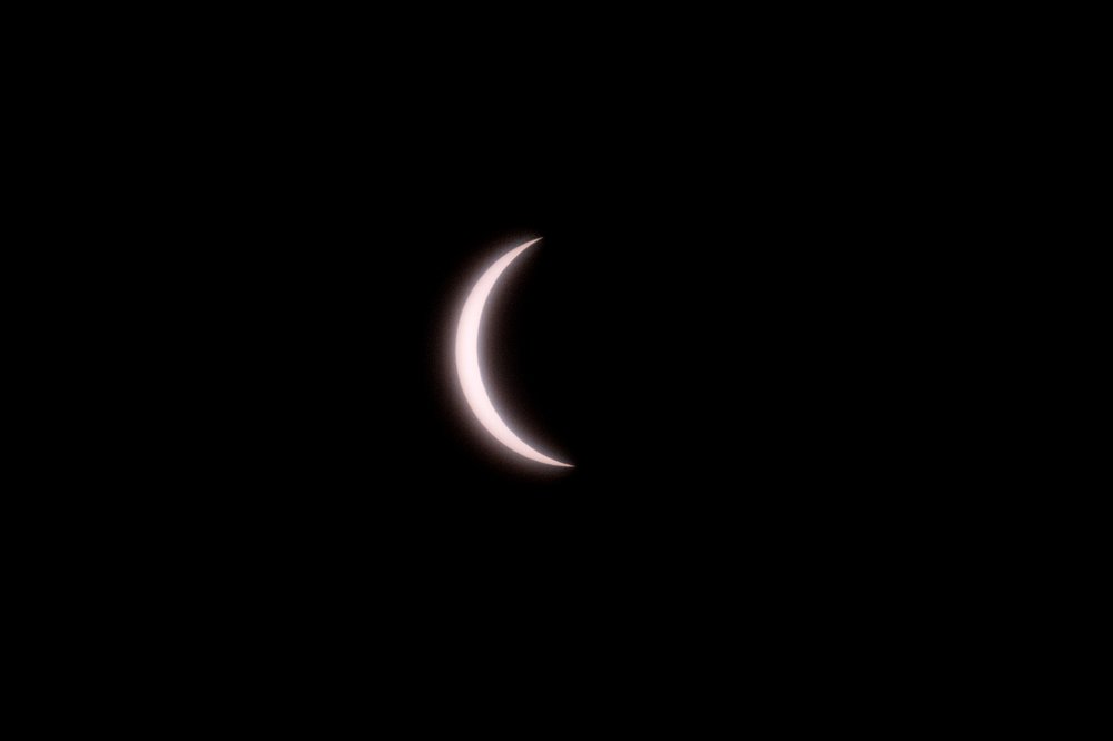 The solar eclipse as seen from Green-Wood Cemetery.