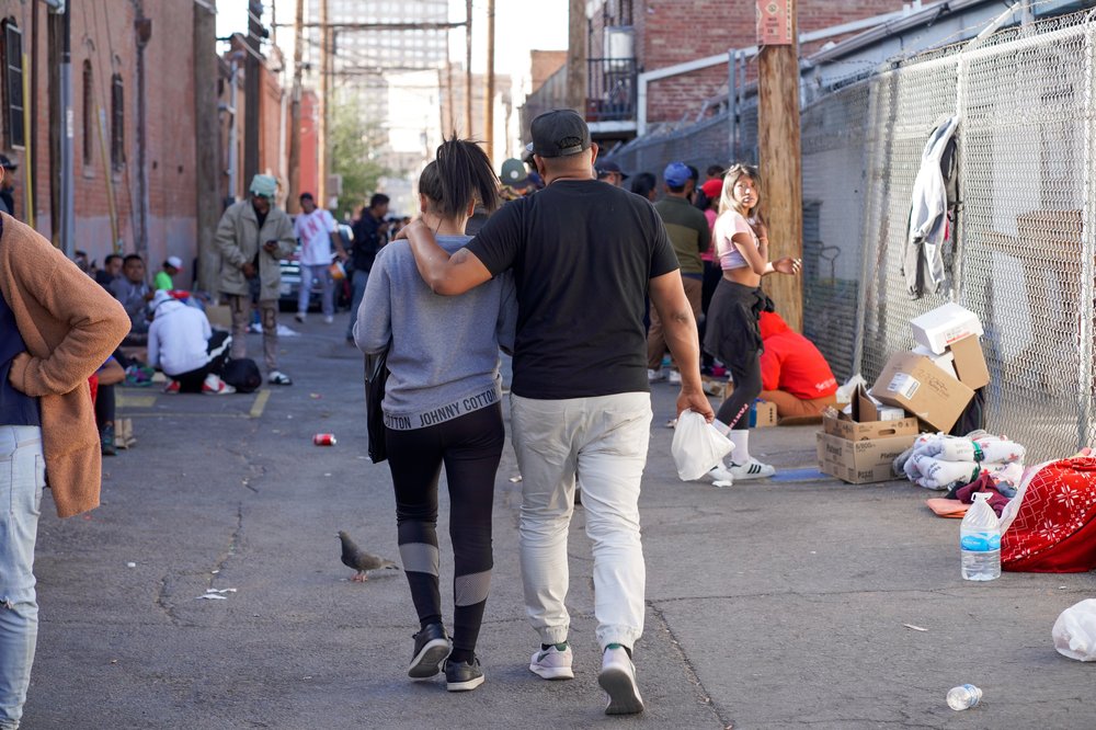 Migrants in El Paso, Texas