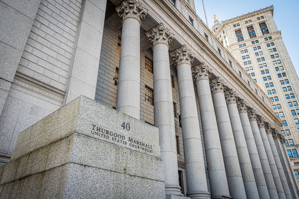 A photo of the federal courthouse in Manhattan.