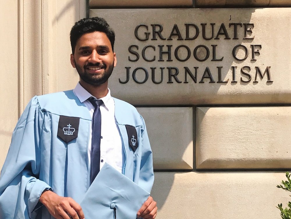 Beloved journalist Fazil Khan, 27, died in a fire in Harlem last Friday.