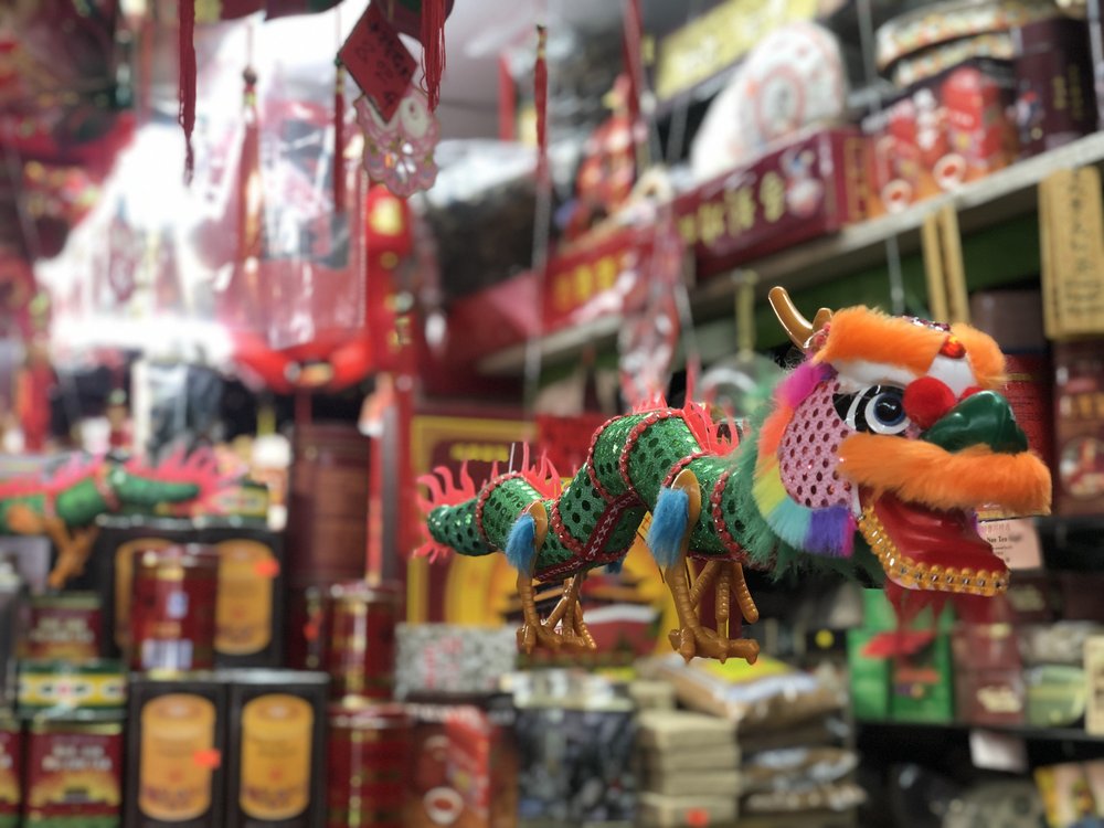 Good on display at Grand Tea & Imports on Grand Street in Manhattan Chinatown.