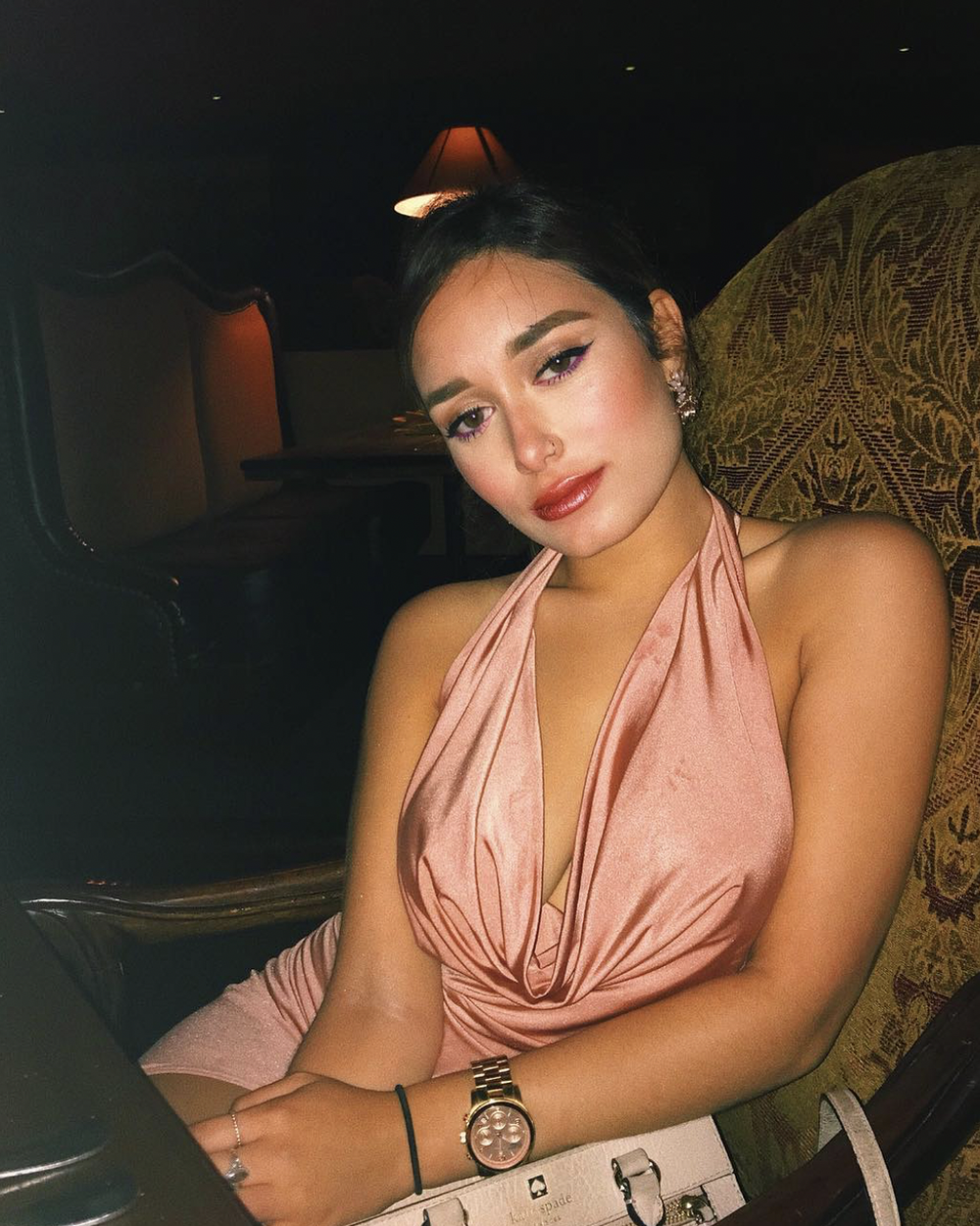 Genesis Reynoso pictured in a pink dress.