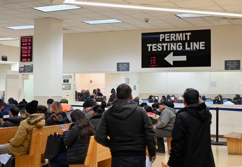A line at the DMV>