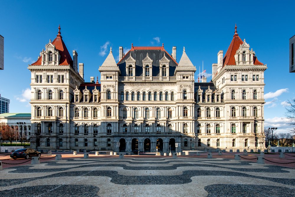 The New York State Capitol Building in Albany.