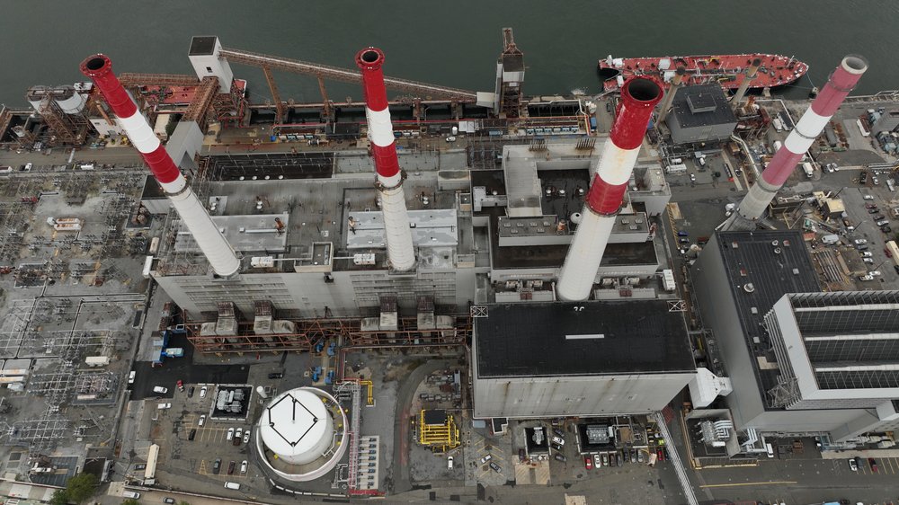 Ravenswood power plant.