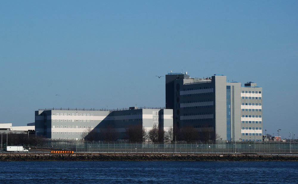 A cell block is seen at Rikers Island Correctional Center in the East River on March 9, 2021 in New York City.
