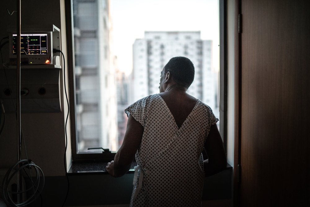 Image of person in hospital