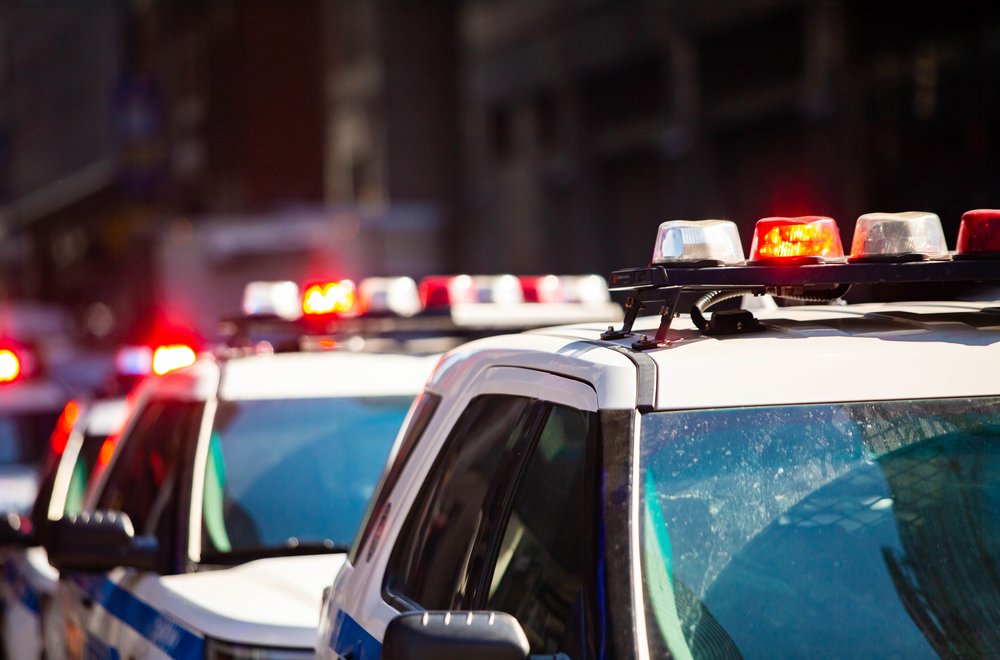 NYPD cars.