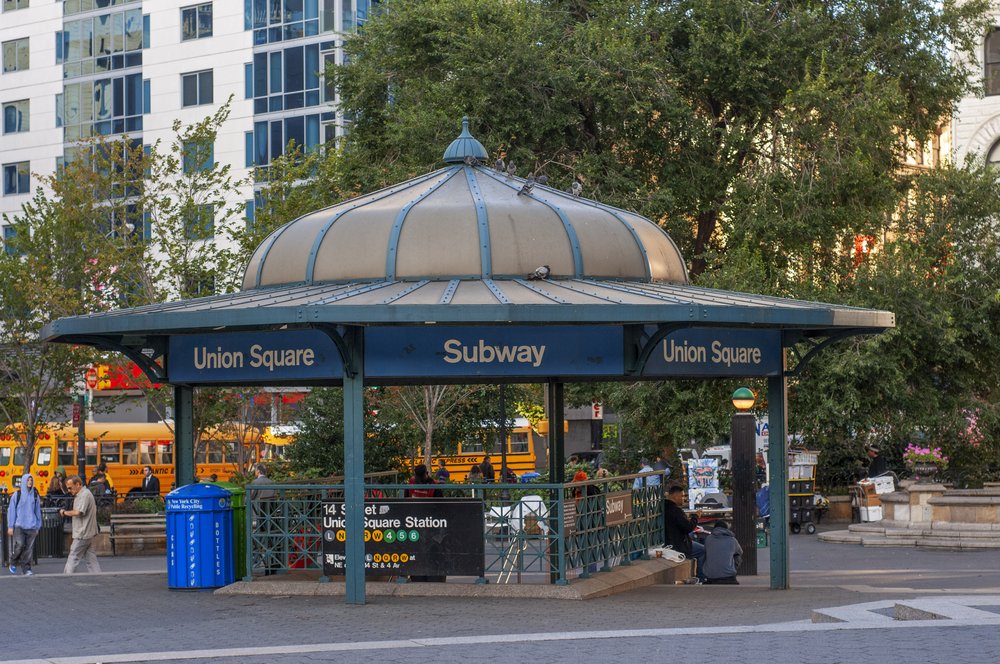 An entrance to the Union Square subway station